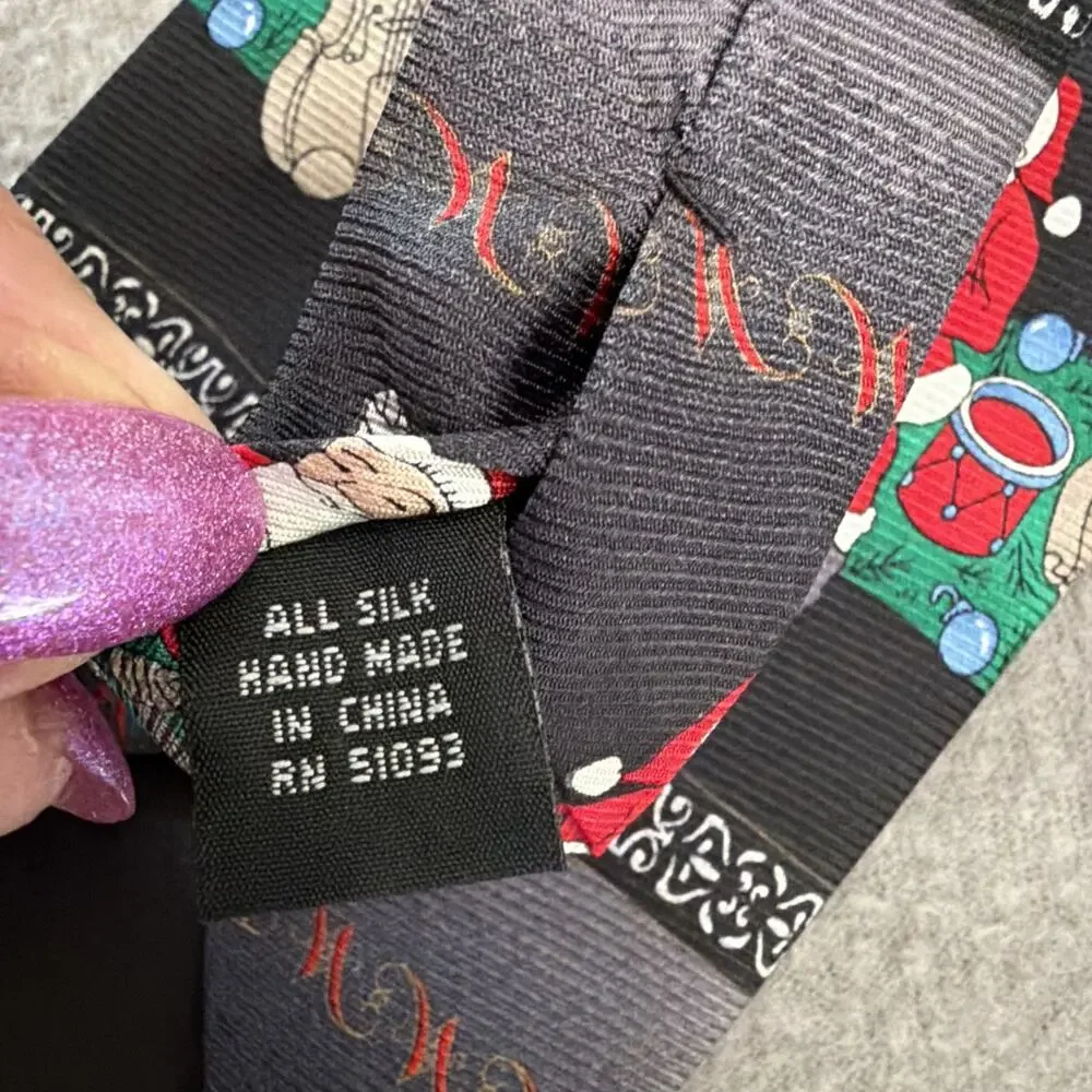 Ties 2 Neckties Christmas Holiday Santa Bear